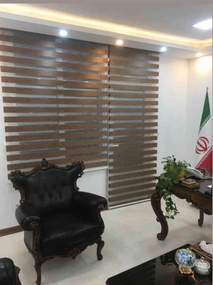 مونتاژ پرده زبرا چاپی شید دی کی لوردارپه|پرده، رانر، رومیزی|تبریز, |دیوار