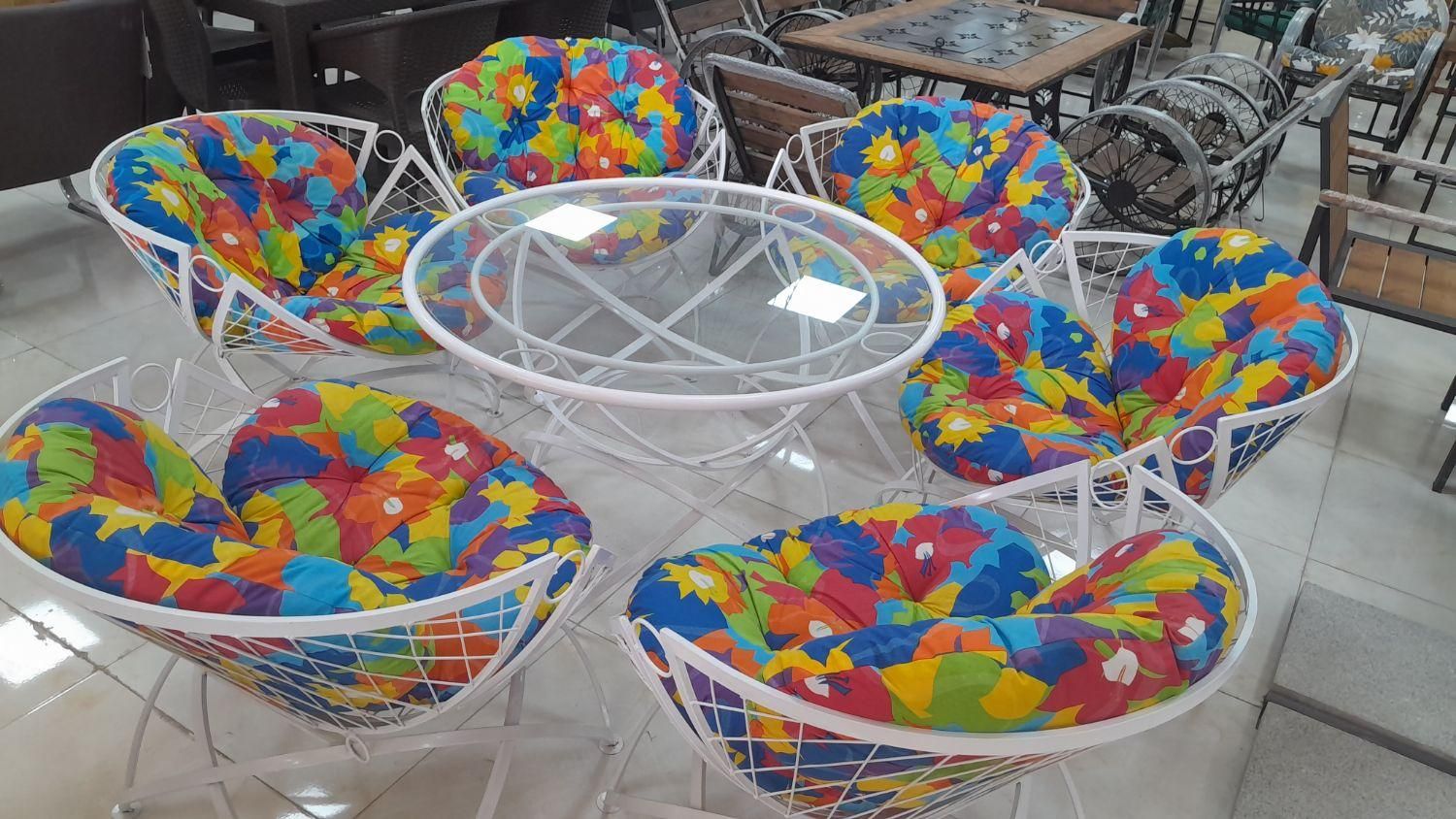 مبل باغی فلزی ویلایی روفگاردن مبلمان|مبلمان خانگی و میز عسلی|چهارباغ, |دیوار