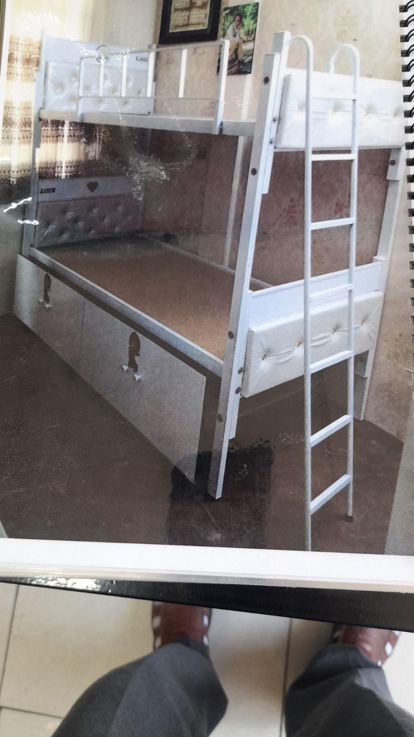 تختخواب سه نفره مهمان میزبان (دوطبقه )(یکنفره)|تخت و سرویس خواب|مشهد, رسالت|دیوار