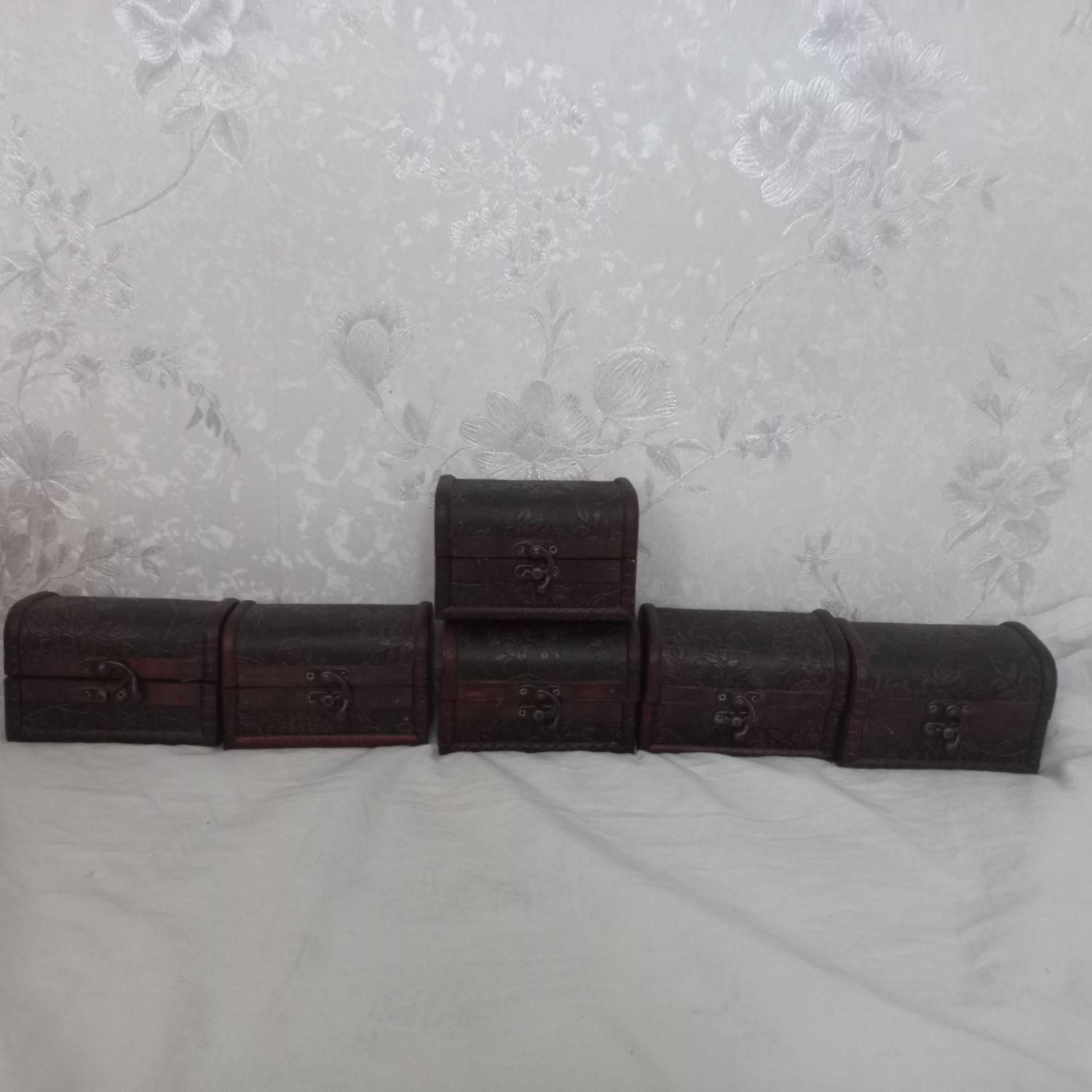 جعبه های چوبی با رویه های چرم طرح گل|صنایع دستی و سایر لوازم تزئینی|تهران, خواجه نصیر طوسی|دیوار