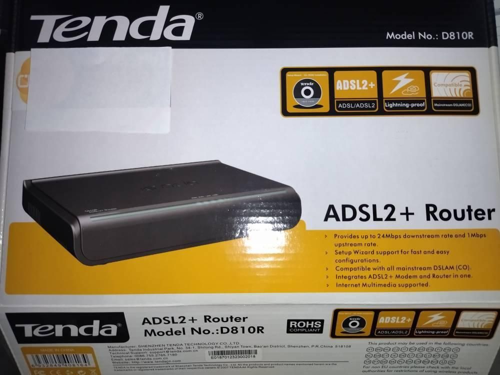 مودم روتر +ADSL2، تندا Tenda، مدل D810R. نو|مودم و تجهیزات شبکه|تهران, دانشگاه تهران|دیوار