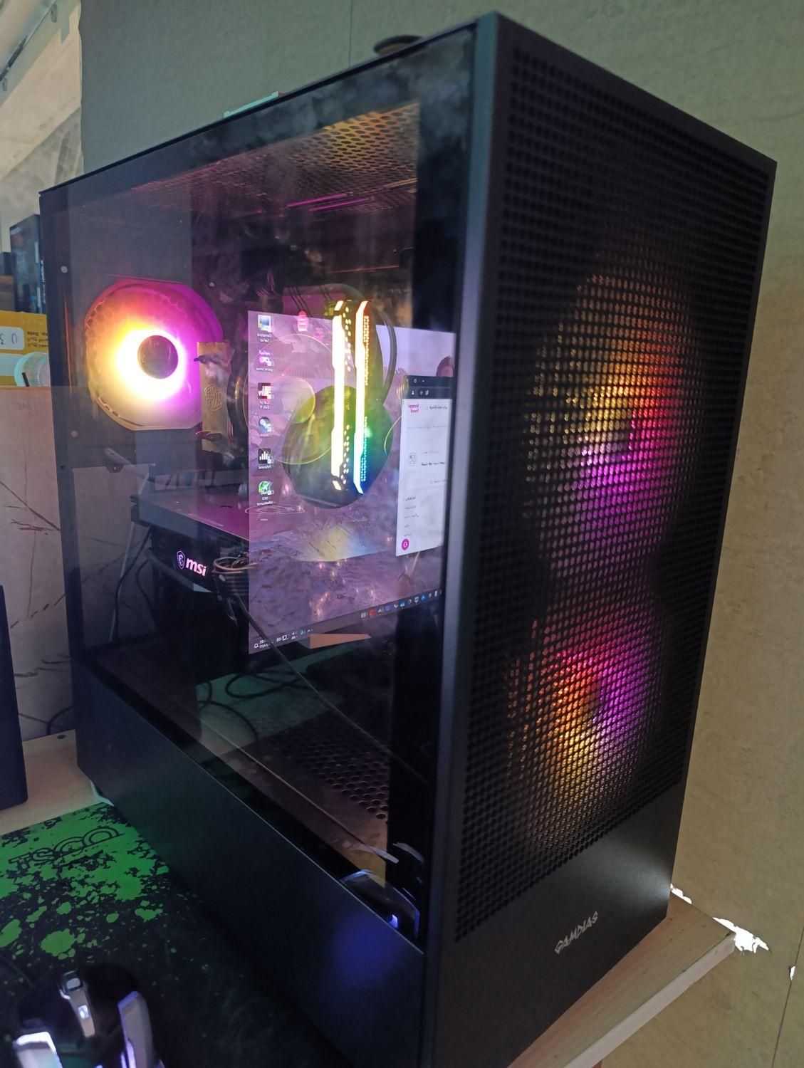 کیس گیمینگ نسل دوازدهم RAM16/CPU I3 12100/RX580 8G|رایانه رومیزی|بوشهر, |دیوار