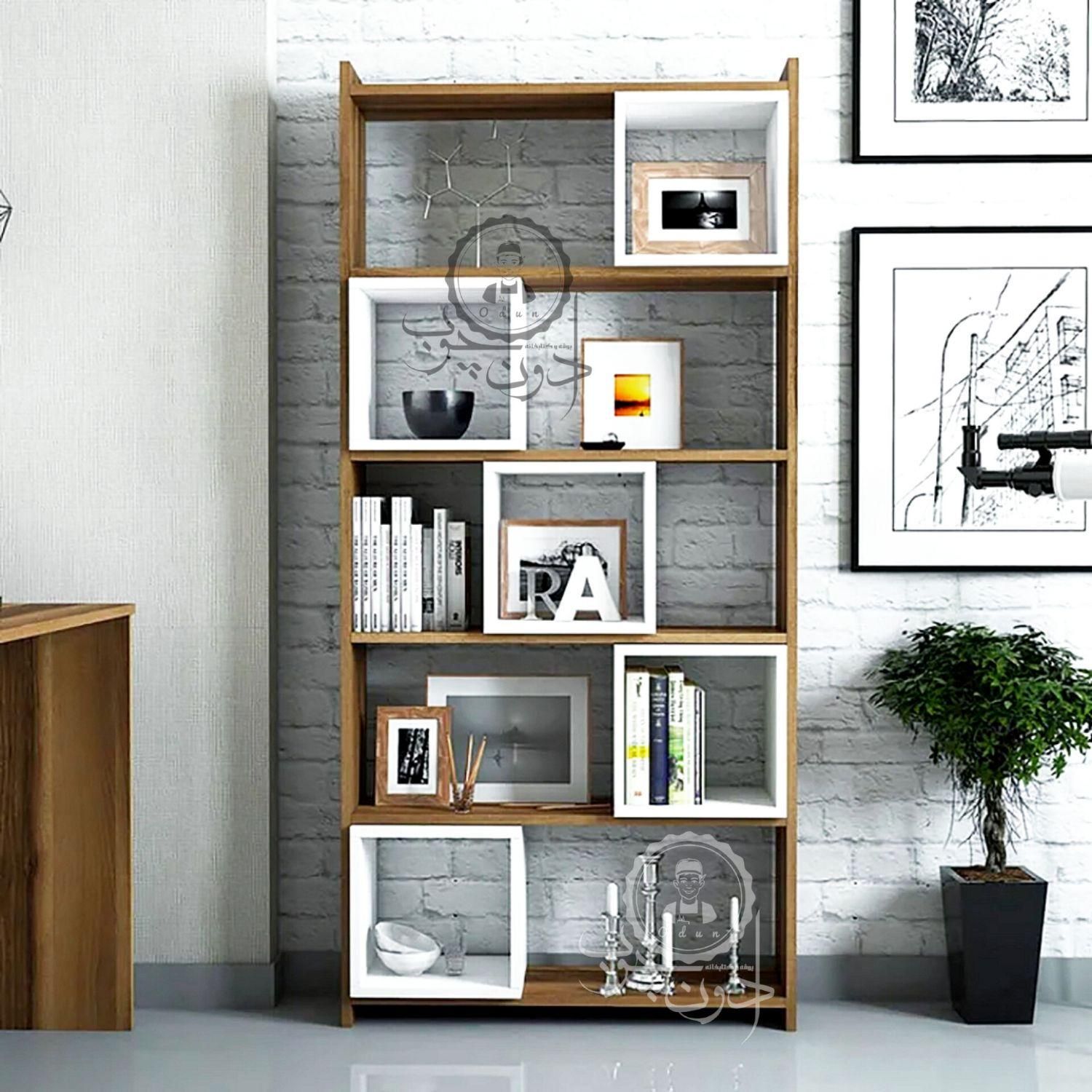 کتابخانه و قفسه کتاب مدل ترمه|کتابخانه، شلف، قفسههای دیواری|تبریز, |دیوار