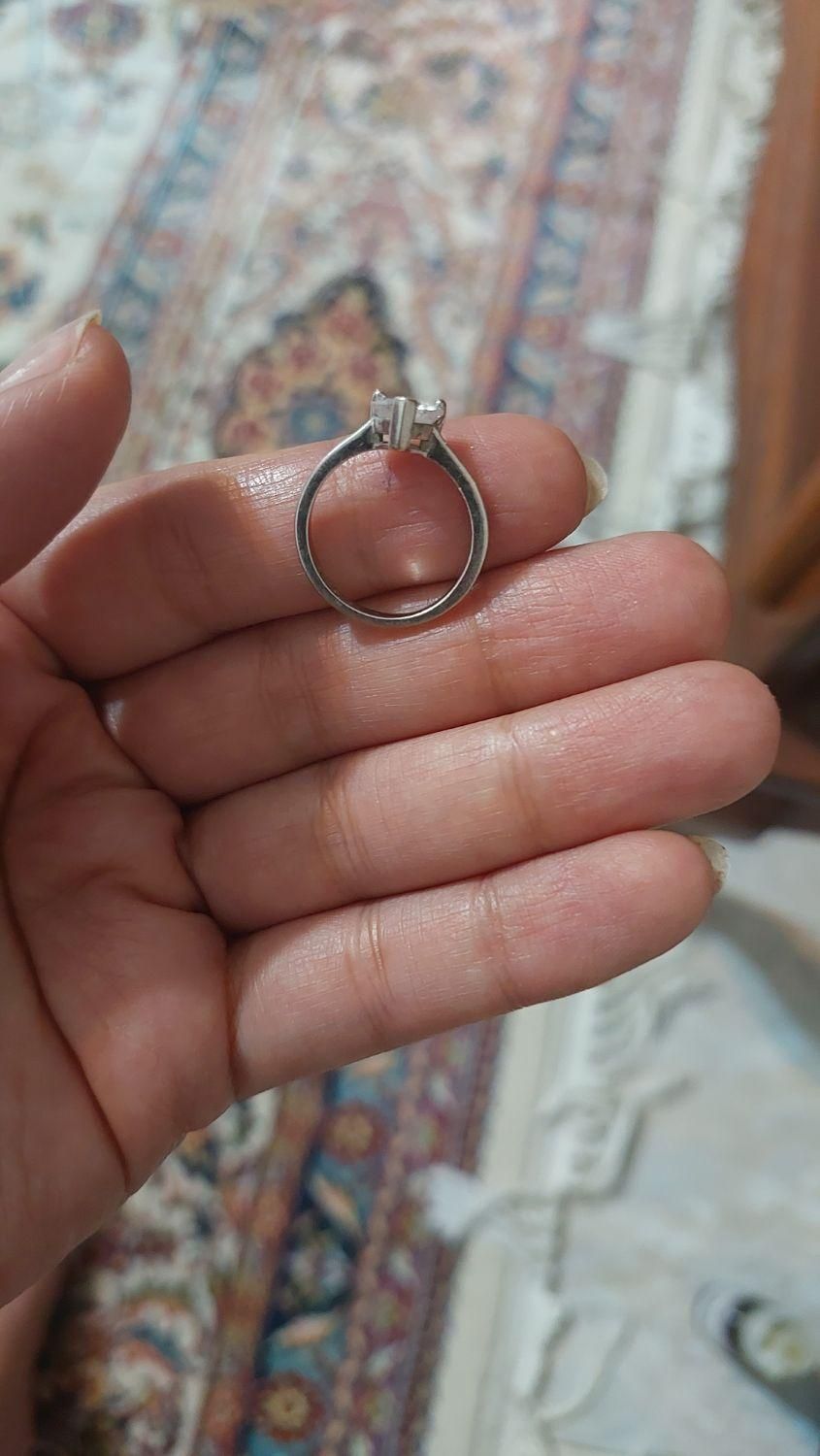 انگشتر تک نگین نقره|جواهرات|کرمانشاه, |دیوار