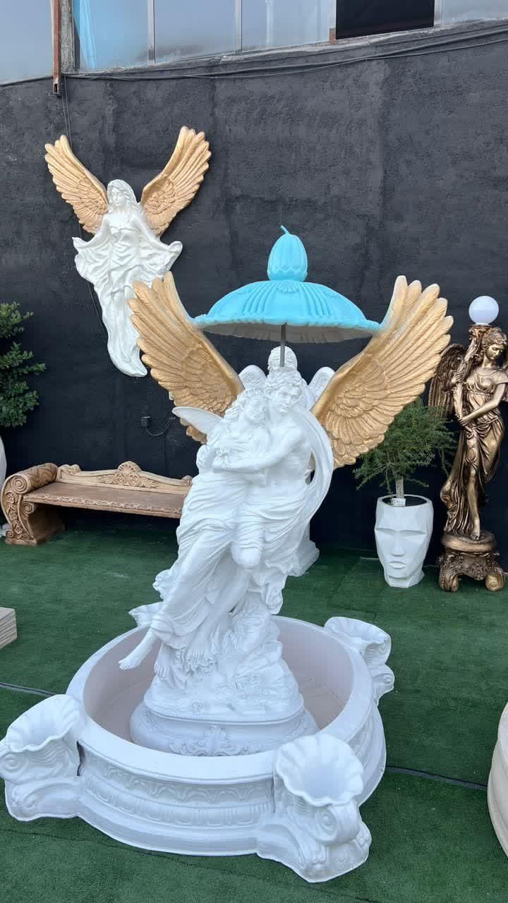 آبنما حوض مجسمه فرشته گلدان باربیکیو نیمکت|مصالح و تجهیزات ساختمان|ایلام, |دیوار