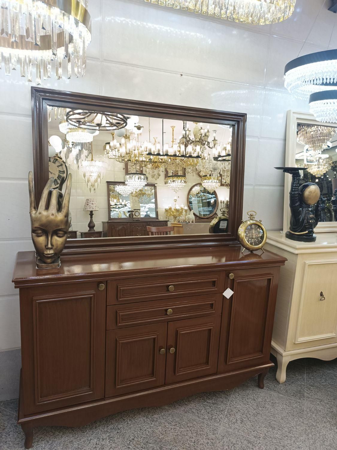 آینه کنسول میز تلویزیون بهار|بوفه، ویترین، کنسول|رشت, استقامت ۱|دیوار