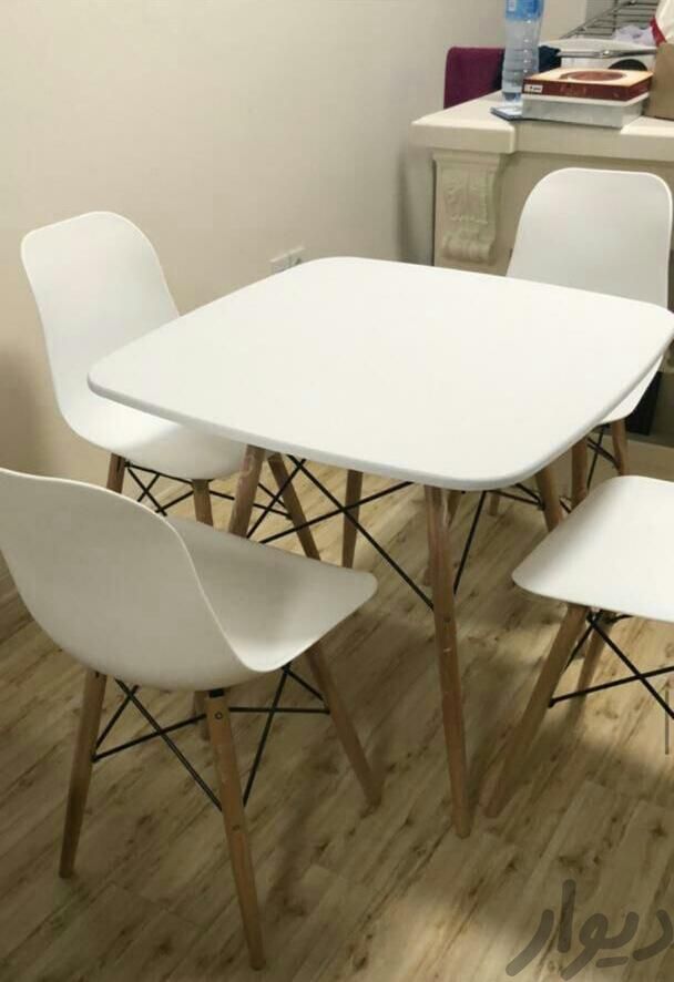 میز و صندلی ناهارخوری غذاخوری پایه چوبی فایبر ۱|میز و صندلی غذاخوری|تهران, جیحون|دیوار