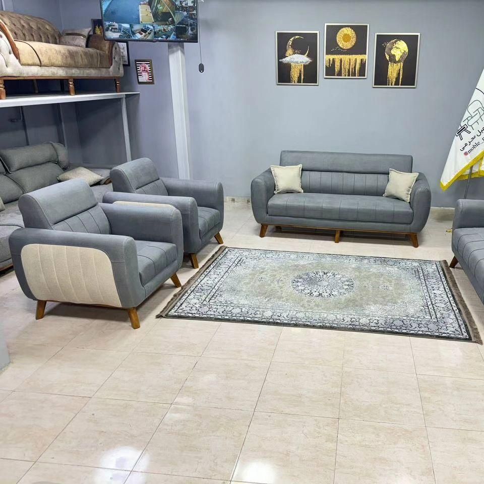مبل مبلمان راحتی هفت نفره ونیز گلین|مبلمان خانگی و میز عسلی|قم, باسکول|دیوار