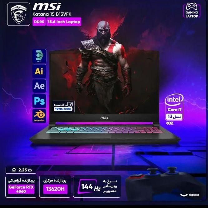 لپ‌تاپ msi با تمام لوازم|رایانه همراه|تهران, باغ فیض|دیوار