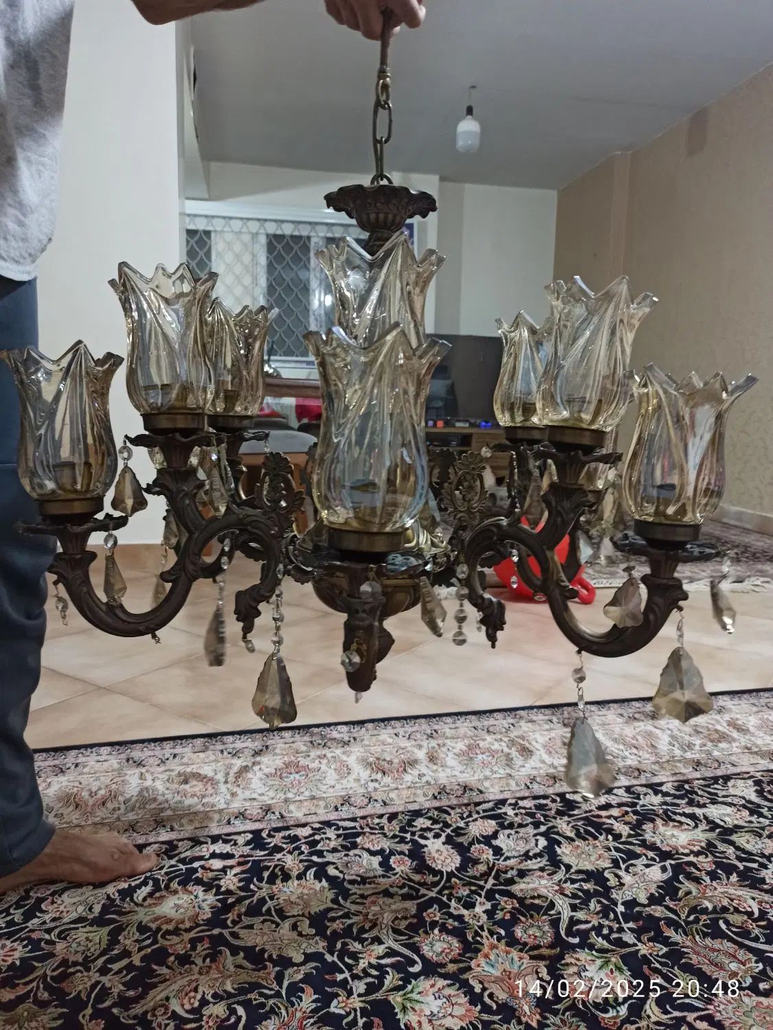 لوستر برنز|لوستر و چراغ آویز|تهران, خرمشهر|دیوار