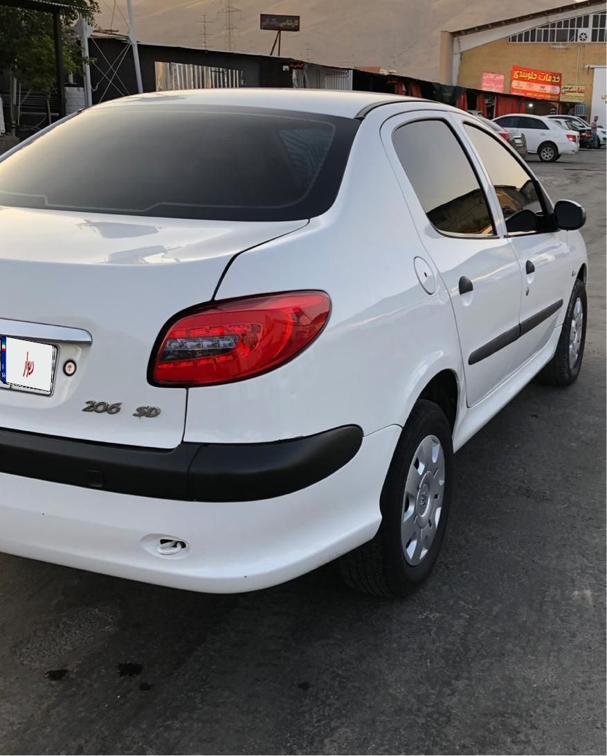 پژو 206 SD V8، مدل ۱۳۹۲|خودرو سواری و وانت|شیراز, شهرک مهدیه|دیوار