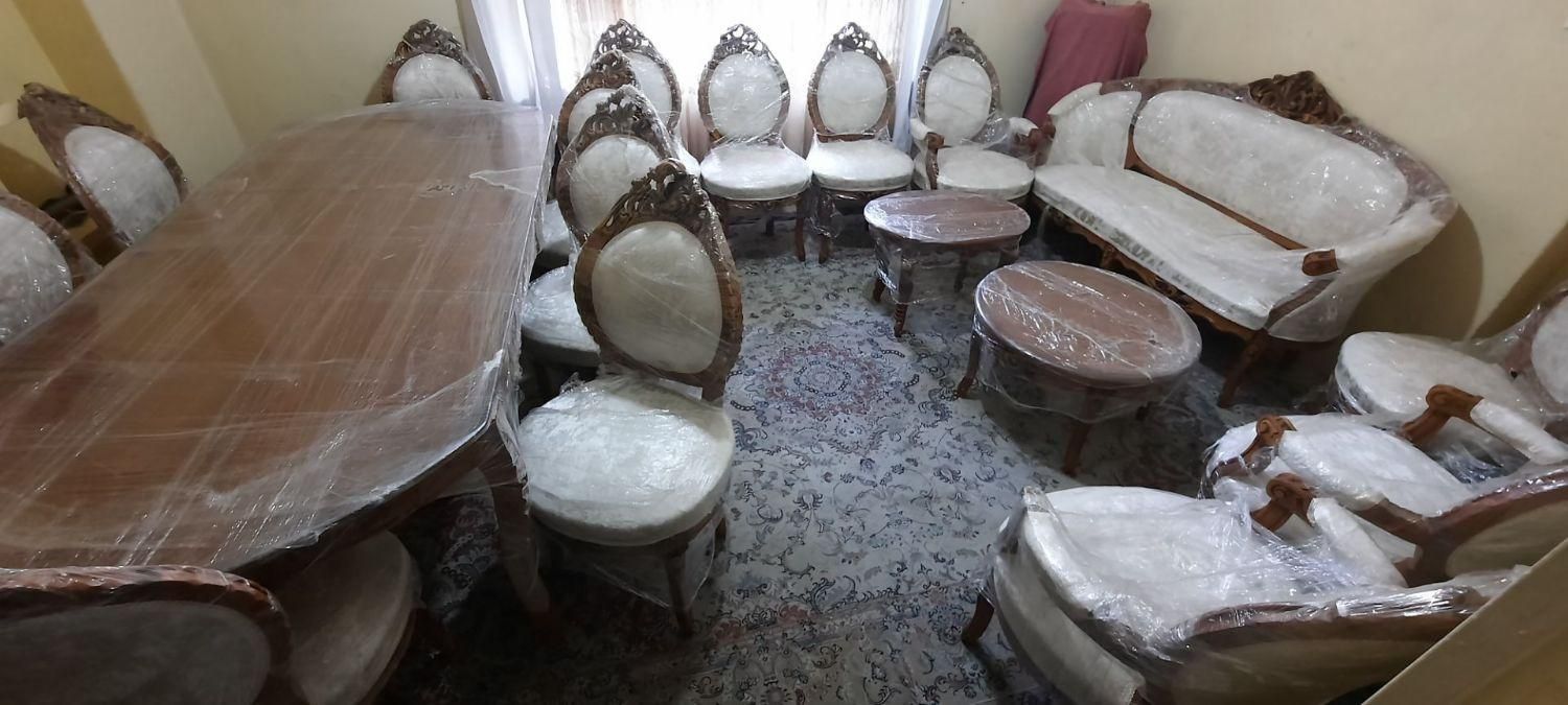 ست مبلمان و ناهار خوری سلطنتی کاملاً نو|مبلمان خانگی و میز عسلی|تهران, خواجه نصیر طوسی|دیوار