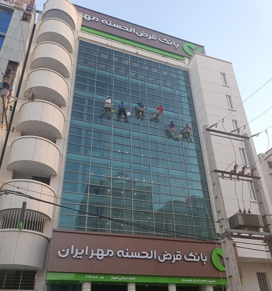 کار در ارتفاع پیچ رولپلاک نماعایق نانو بندطناب باز|خدمات پیشه و مهارت|اهواز, کیان اباد|دیوار