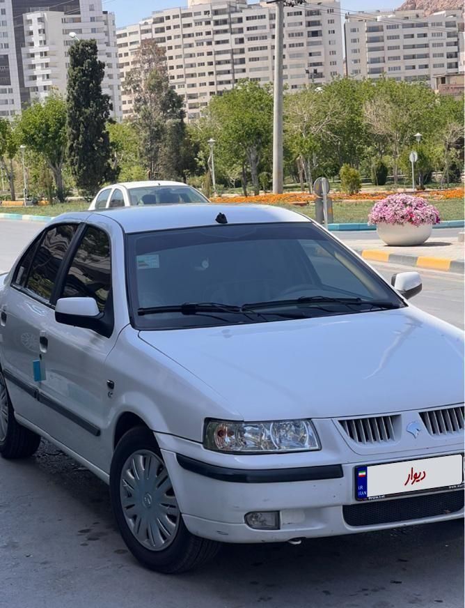 سمند LX 98 سفید|خودرو سواری و وانت|شهرکرد, |دیوار
