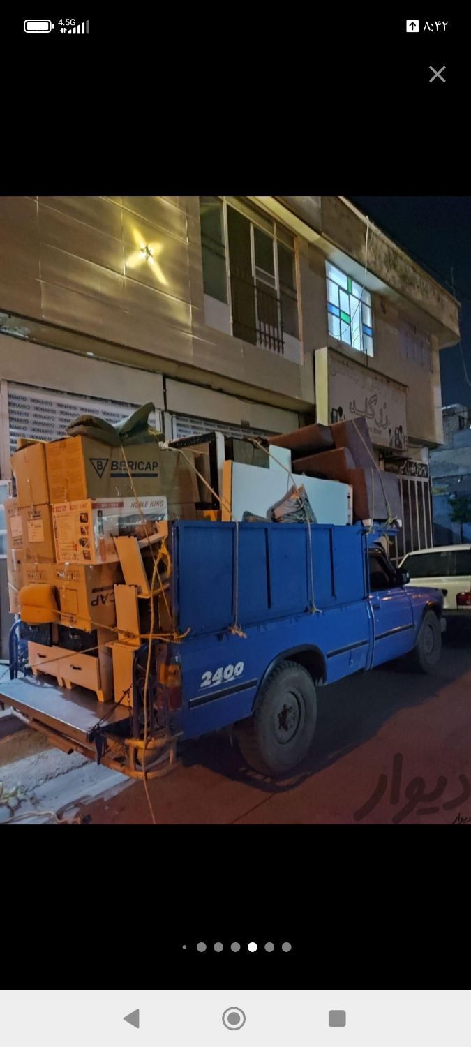 حمل بار با نیسان وانت تلفنی باربری اسباب کشی کارگر|خدمات حمل و نقل|شیراز, پانصد دستگاه ارتش|دیوار