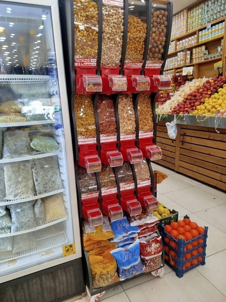 استند حبوبات و قفسه آجیل و خشکبار|عمده‌فروشی|تهران, بروجردی|دیوار