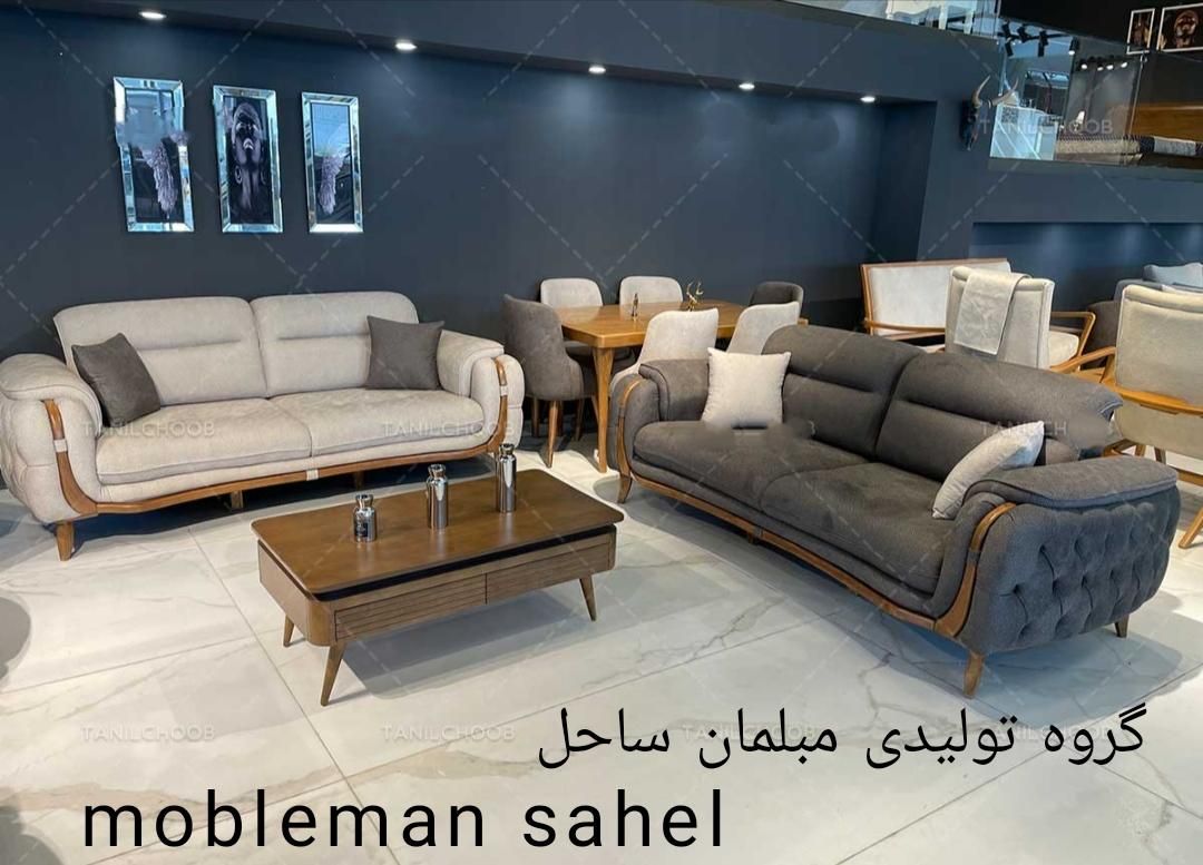 مبل باکیفیت باقیمت واقعی مدل نگین 8نفره شرکتی|مبلمان خانگی و میز عسلی|نظرآباد, |دیوار