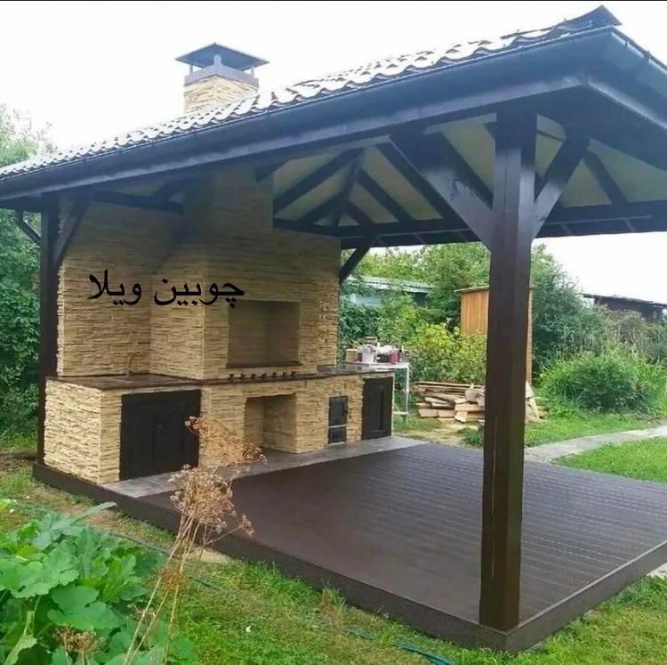 کلبه سویسی روفگاردن کلبه چوبی الاچیق چوبی ترموود|مصالح و تجهیزات ساختمان|ری, صالح‌آباد شرقی|دیوار