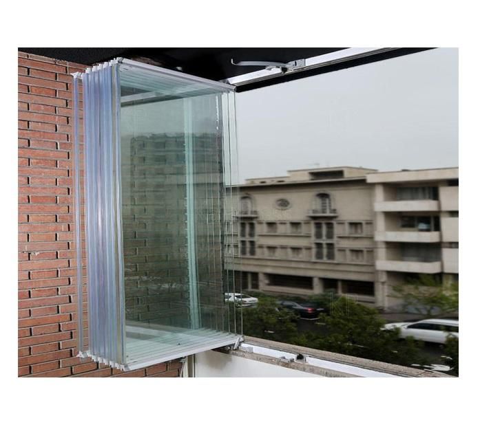 شیشه بالکنی ریلی،آکاردئونی،بالکن شیشه ای تاشو|مصالح و تجهیزات ساختمان|کرج, عظیمیه|دیوار