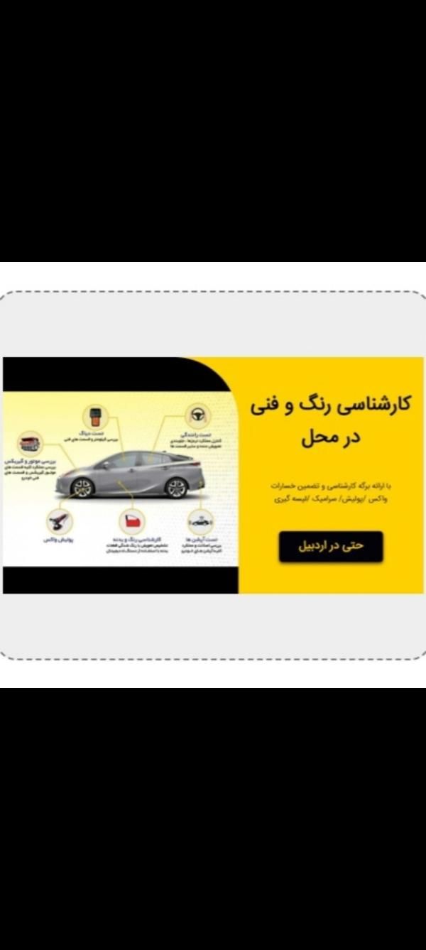 کارشناس سلامت بدنه و فنی خودرو در محل تشخیص رنگ|خدمات موتور و ماشین|اردبیل, |دیوار