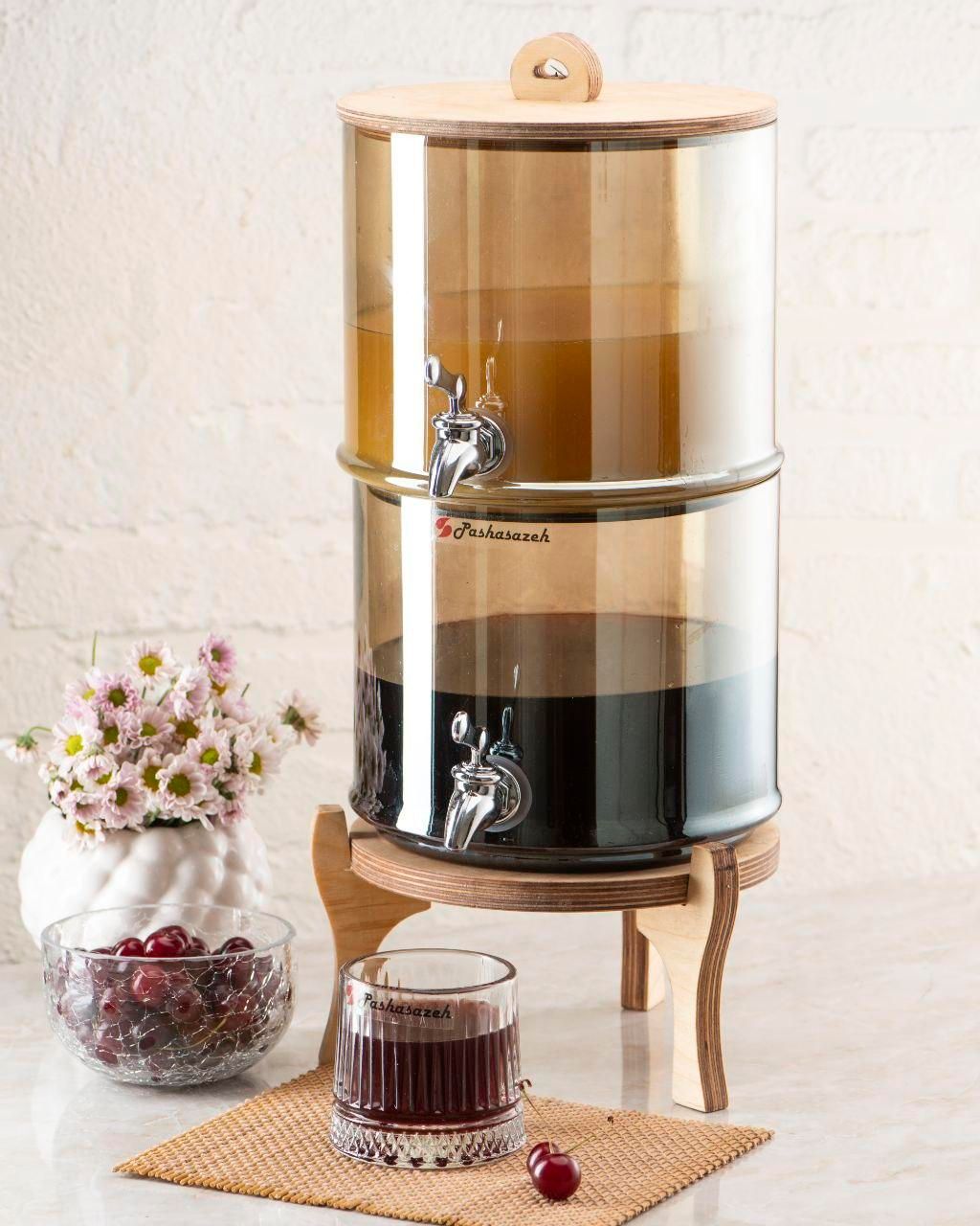 کلمن شیشه ای دوطبقه|ظروف سرو و پذیرایی|تهران, جی|دیوار