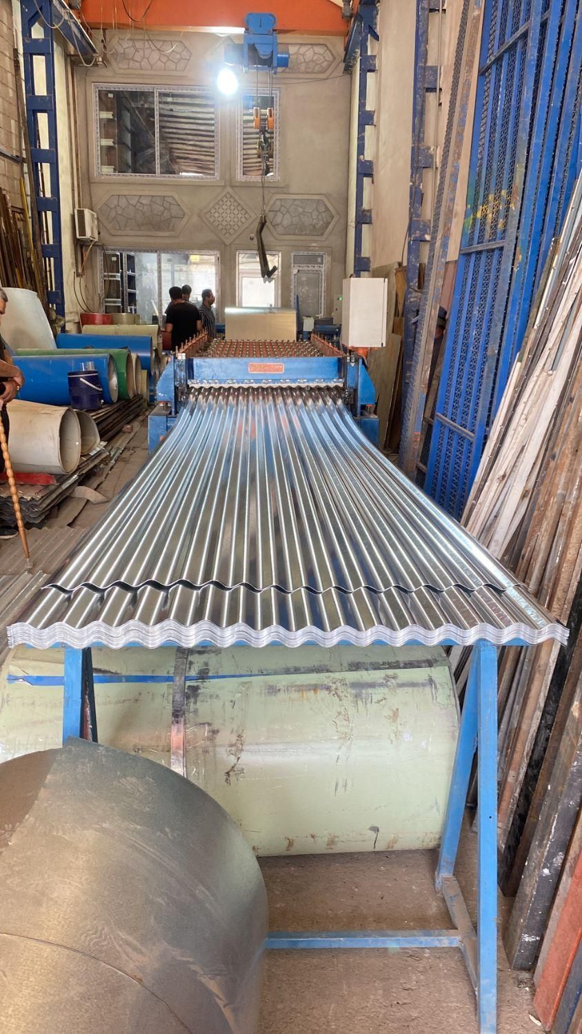 ورق شیروانی رنگی و گالوانیزه سینوسی ذوزنقه طرحسفال|عمدهفروشی|تهران, تهرانسر شرقی|دیوار