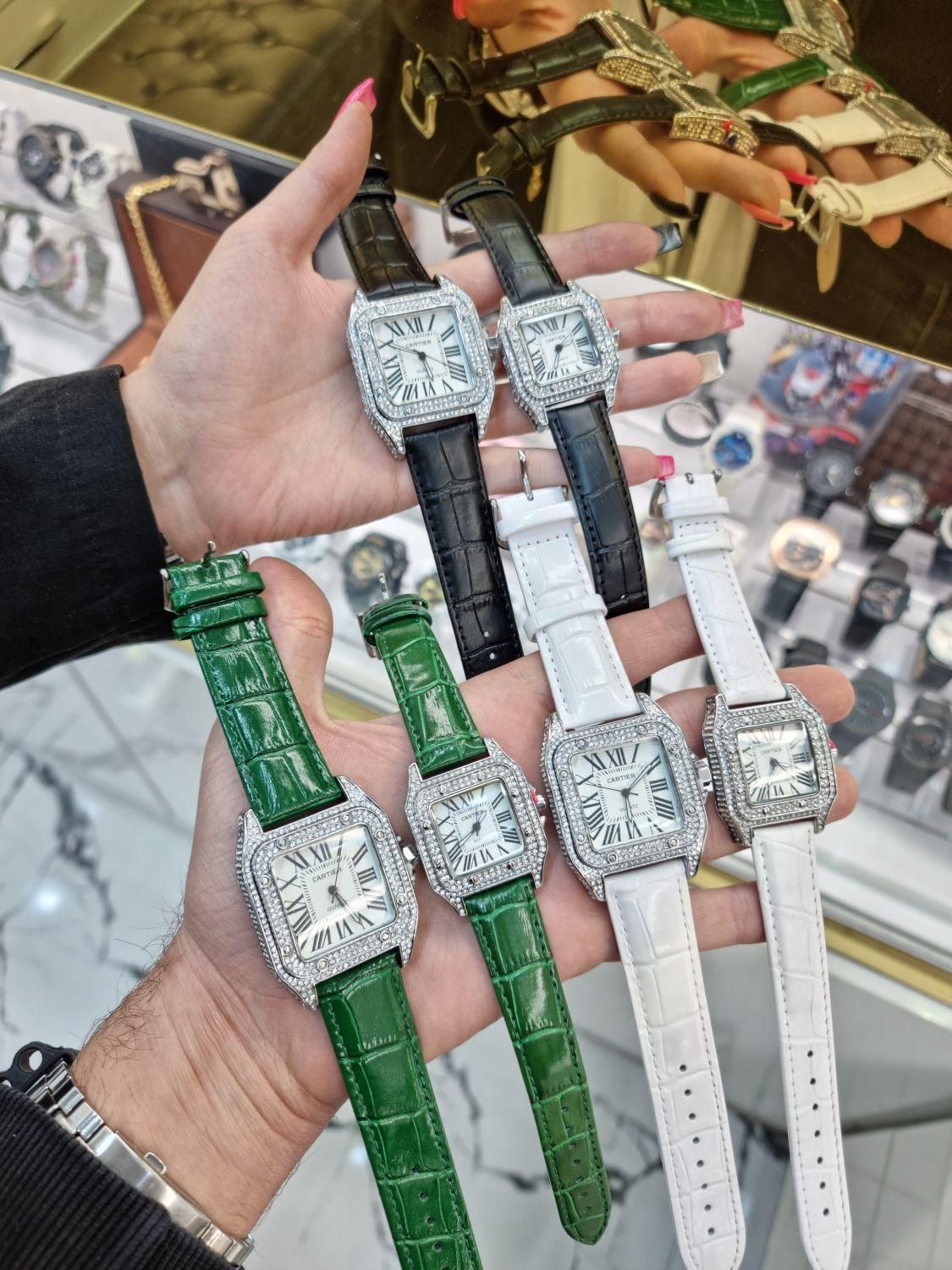 ساعت کارتیر سانتوز نگین کاری کارتیه سانتوس cartier|ساعت|تهران, سلسبیل جنوبی|دیوار