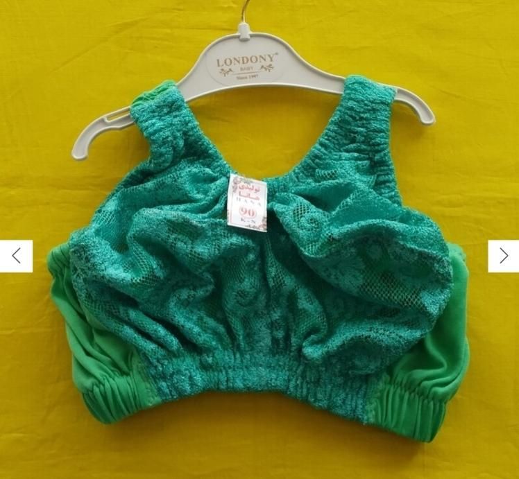 سوتین هندی نخ تریکو و گیپور با ایستایی|لباس|مبارکه, |دیوار