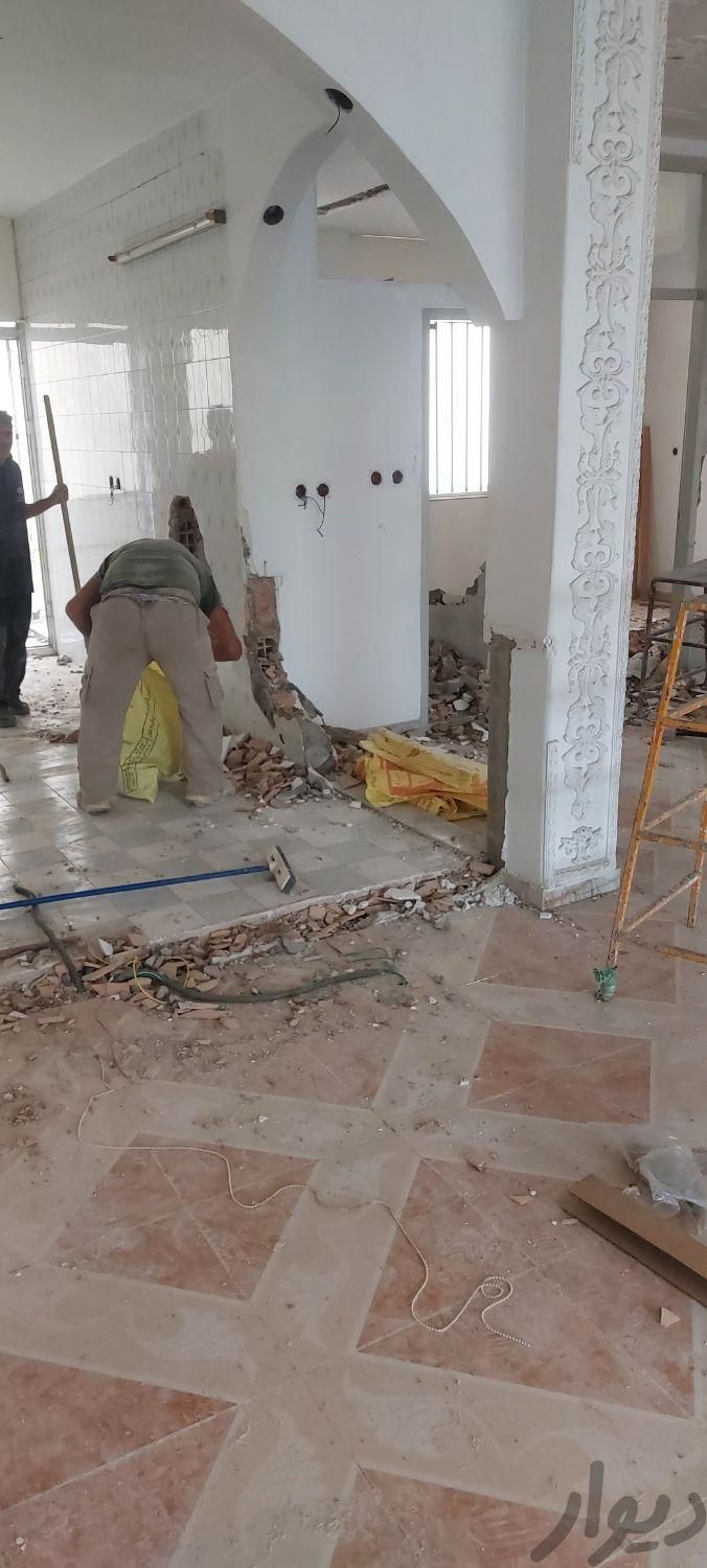 تخریب و بازسازی ساختمان و آرایشگاه زنانه در ساری