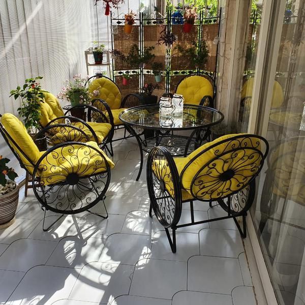 صندلی باغی فرفوژه ای|صندلی و نیمکت|تهران, سعادتآباد|دیوار