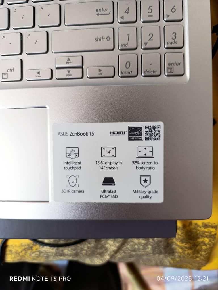 لپ تاپ زن بوک zenbook 15|رایانه همراه|تهران, مجیدیه|دیوار