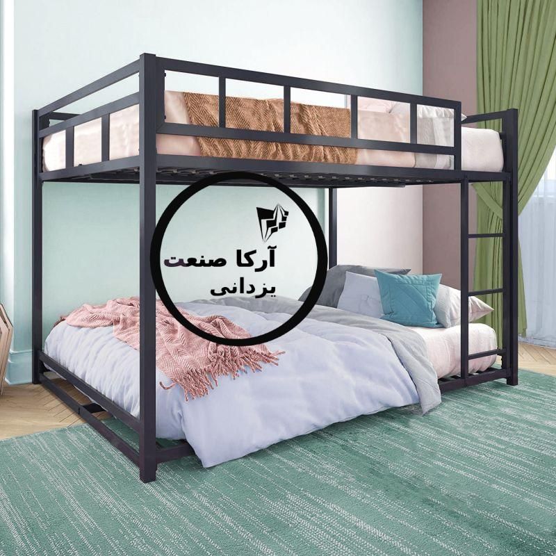 تخت خواب دوطبقه فلزی مدل آرسیس( آرکا صنعت)|تخت و سرویس خواب|مشهد, شهید آوینی|دیوار