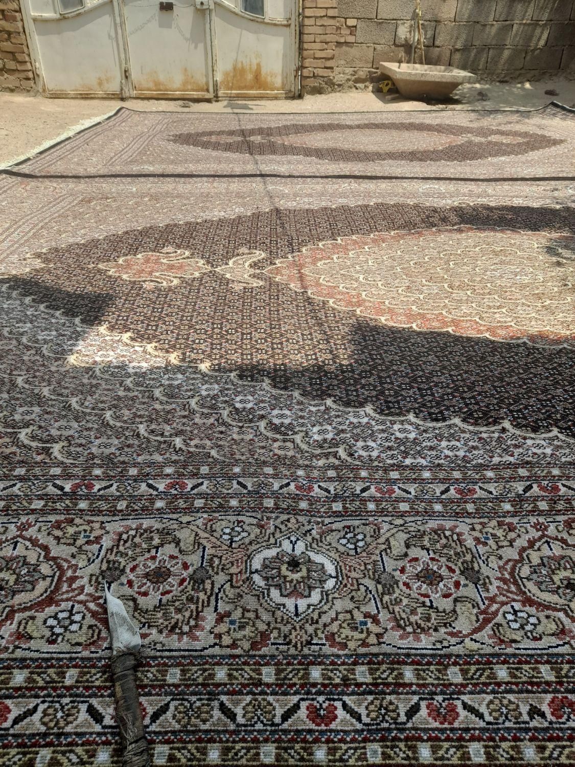فرش دستبافت ریز ماهی جف 9متری به رنگ سرمه ای|فرش|اردبیل, |دیوار