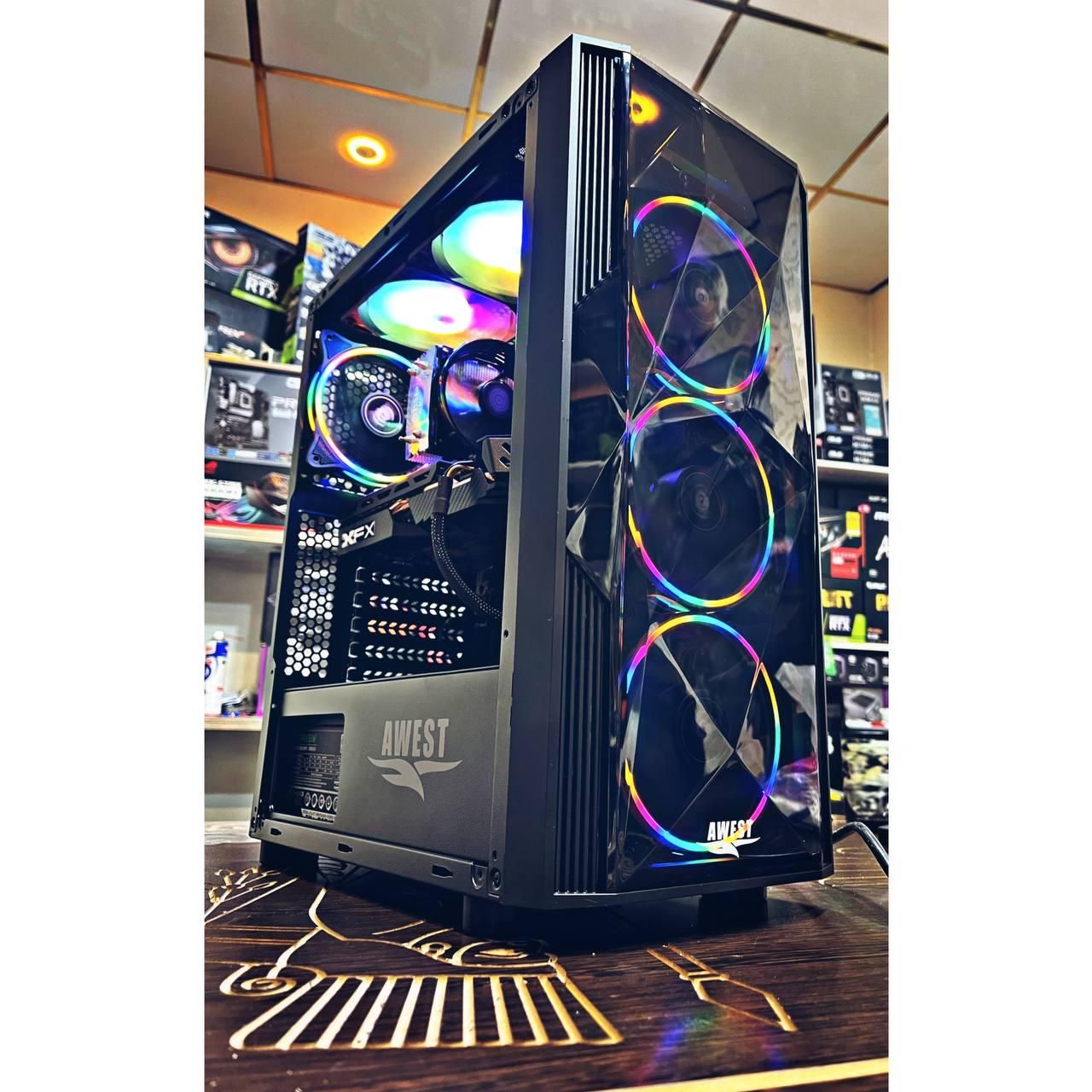 کامپیوتر گیمینگ 8 گیگ گرافیک ۱۶ گیگ رم3570k rgb i5|رایانه رومیزی|تهران, شهر‌زیبا|دیوار