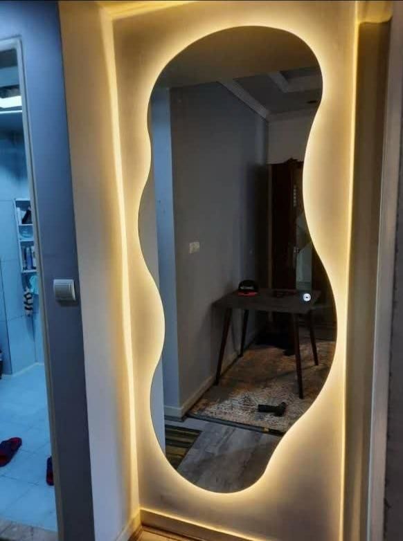 آینه قدی بک لایت آرایشگاهی|آینه|اصفهان, رهنان|دیوار