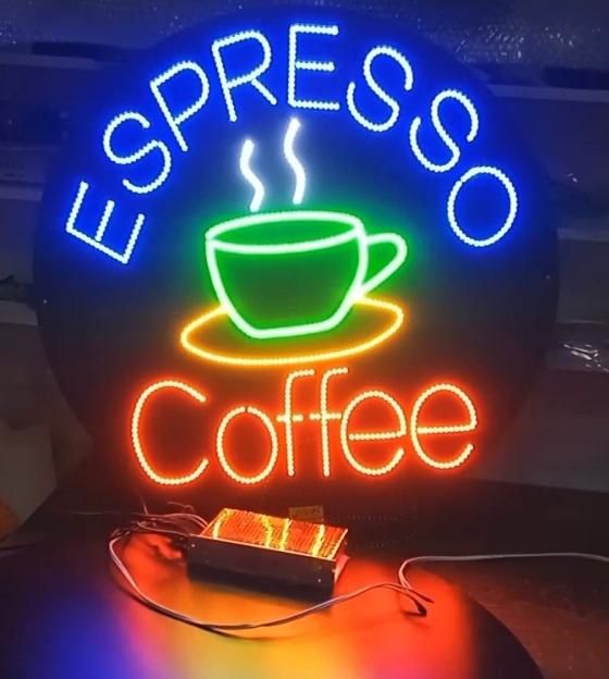 تابلو ال ای دی لگو فنجان قهوه و...|فروشگاه و مغازه|رشت, سعدی (تختی)|دیوار