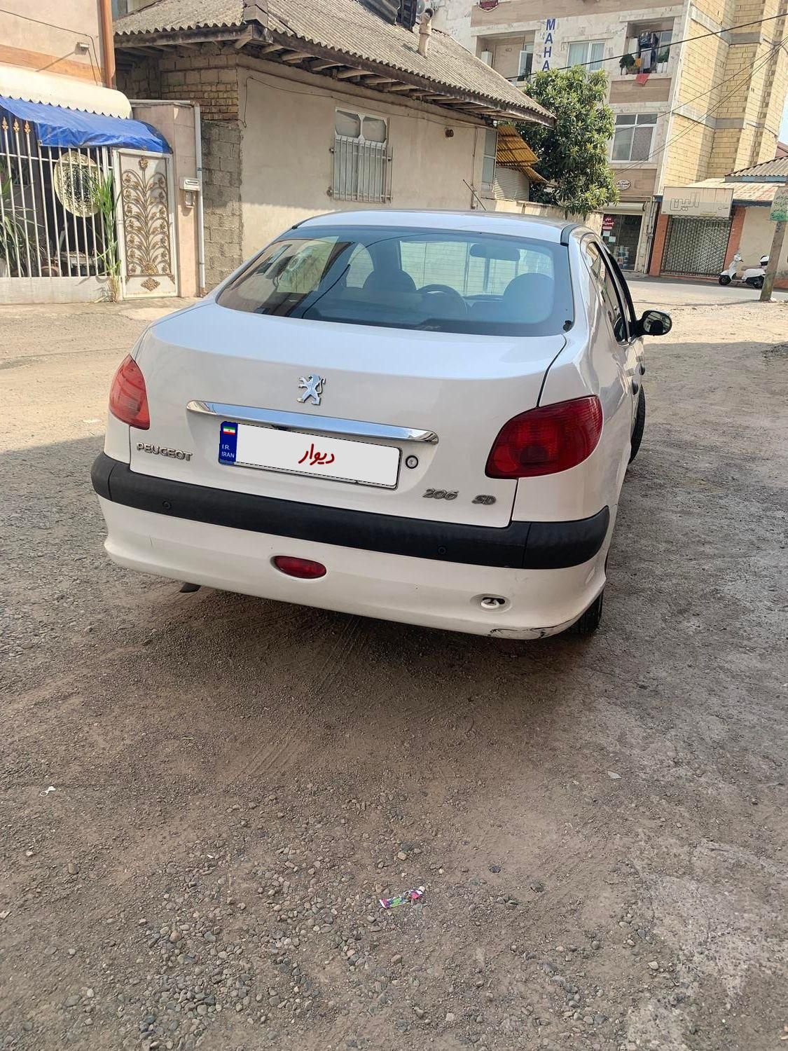 پژو 206 SD V8، مدل ۱۳۹۶|سواری و وانت|رشت, گلسار|دیوار