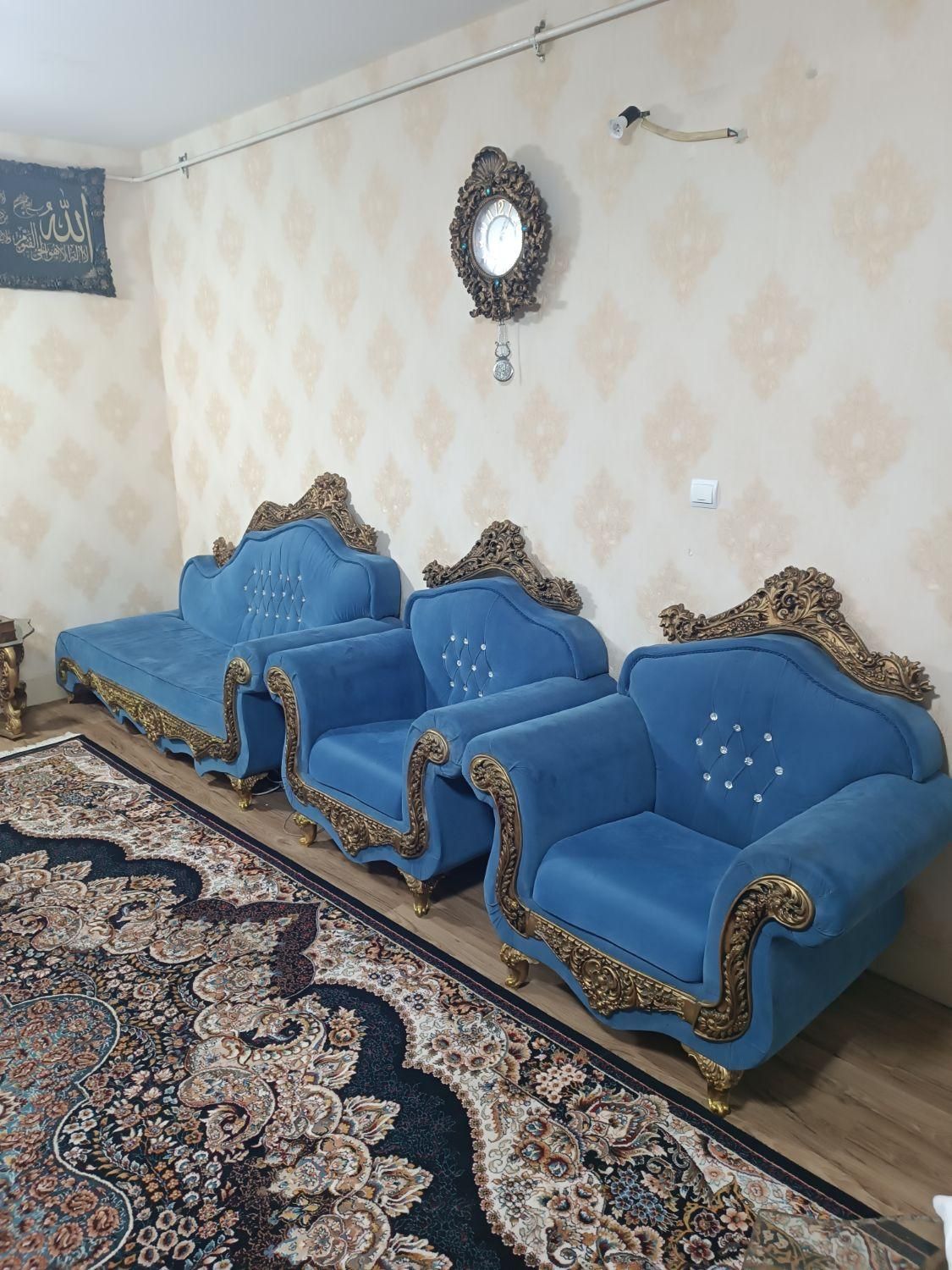 مبلمان سلطنتی ۸ نفره|مبلمان خانگی و میز عسلی|بندر ماهشهر, |دیوار