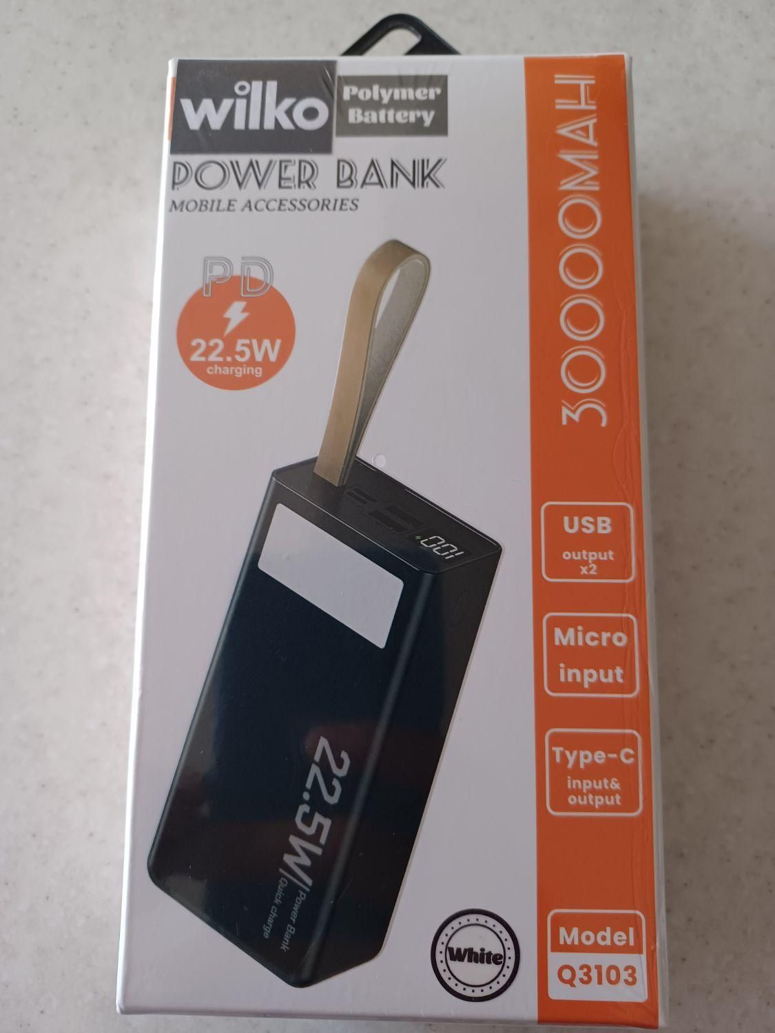 پاوربانک 30.000 Wilko سوپر فست شارژ/ پاور بانک|لوازم جانبی موبایل و تبلت|شیراز, وصال|دیوار