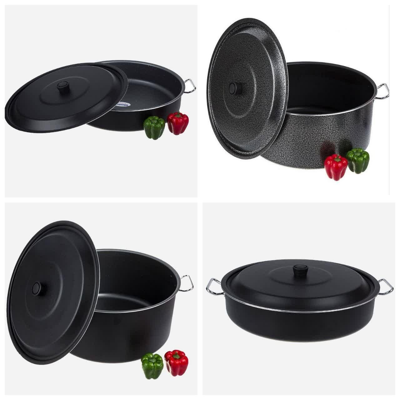 سرویس قابلمه سایز بزرگ 70نفر مارک پرتو قابلمه چدن|ظروف پختوپز|یزد, |دیوار