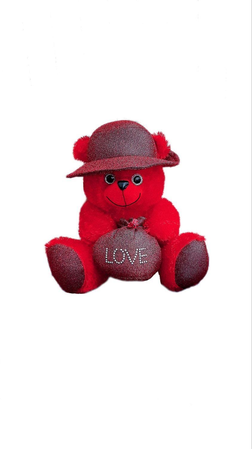 عروسک متوسط خرس کلاه کیسه دار قرمز ولنتاین|اسباببازی بچه|تهران, بهمن یار|دیوار