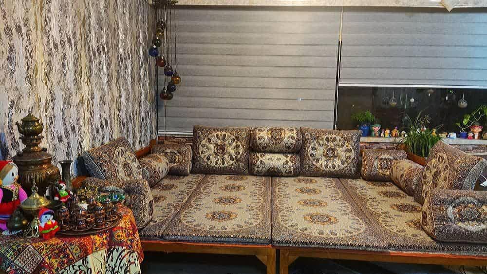 خوان نشین ترمه سنتی رنگارنگ کبود|پشتی|تهران, مینای جنوبی|دیوار