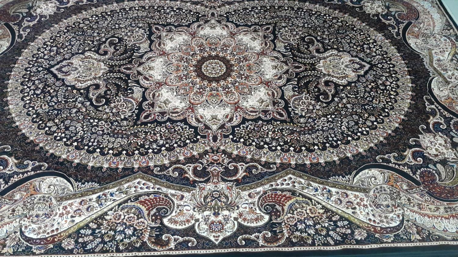 فرش 6 متری طرح چیچک سورمه ای|فرش|محمدشهر, |دیوار