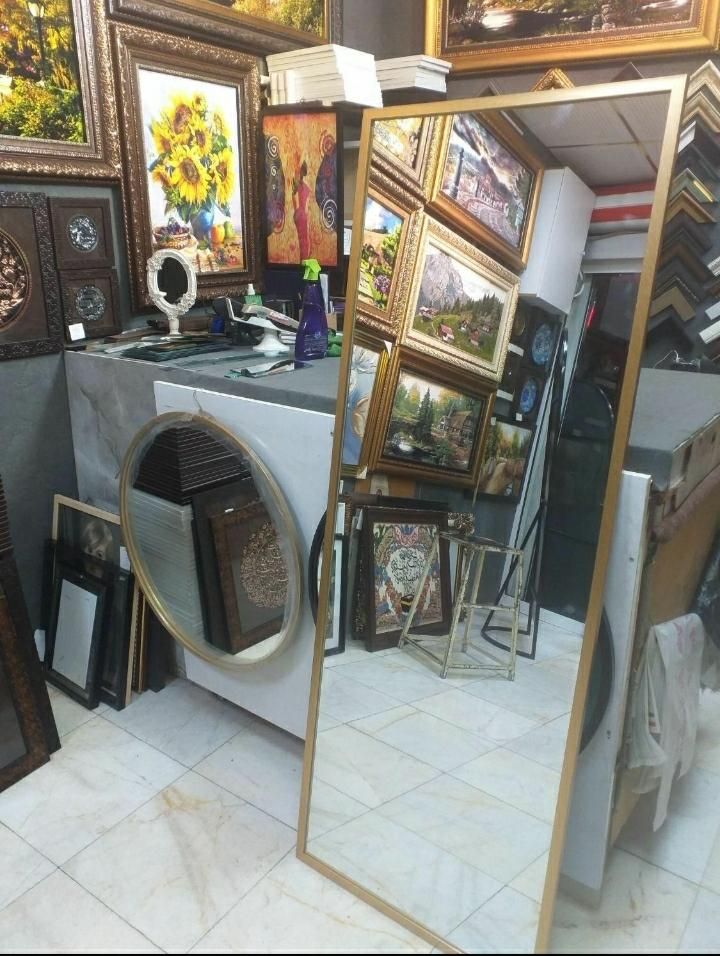 اینه قدی مدلmg60باقاب pvc|آینه|اصفهان, باغ دریاچه|دیوار