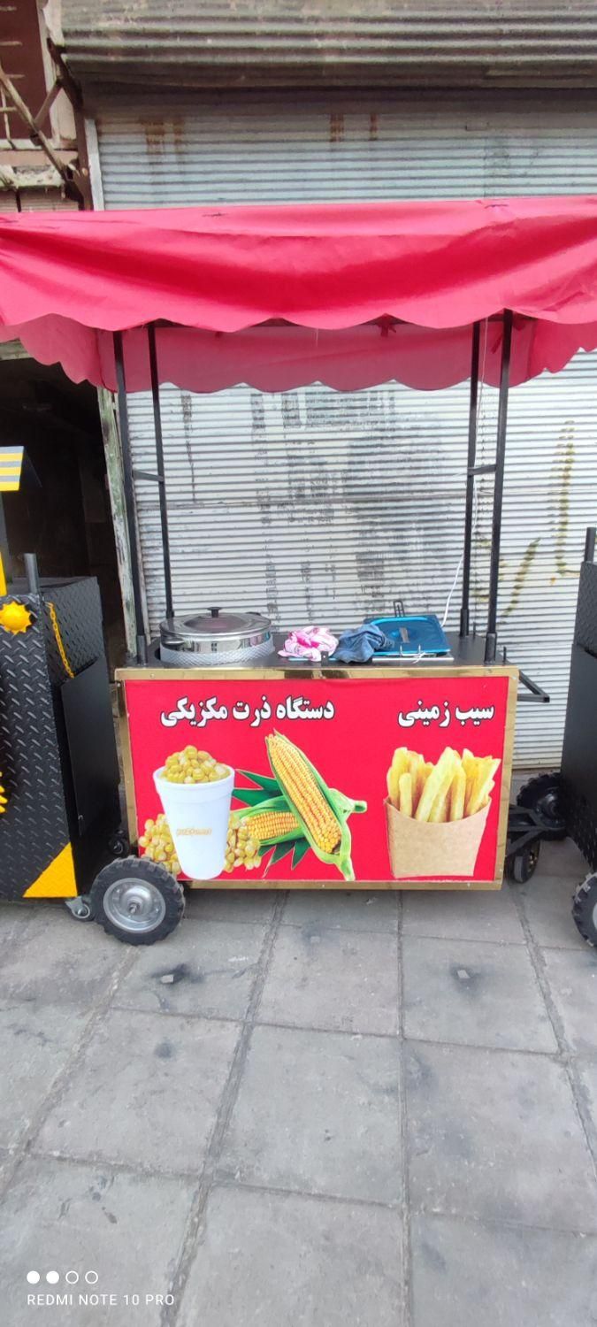 دستگاه بلال تنوری باکس دار و چتر دار ضد آب|کافی‌شاپ و رستوران|خاوران, |دیوار