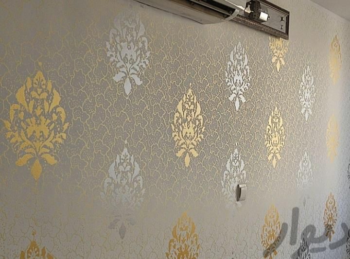 نقاشی ساختمان و طرح کاغذ دیواری رنگ آمیزی ساختمان|خدمات پیشه و مهارت|مشهد, کوی سیدی|دیوار