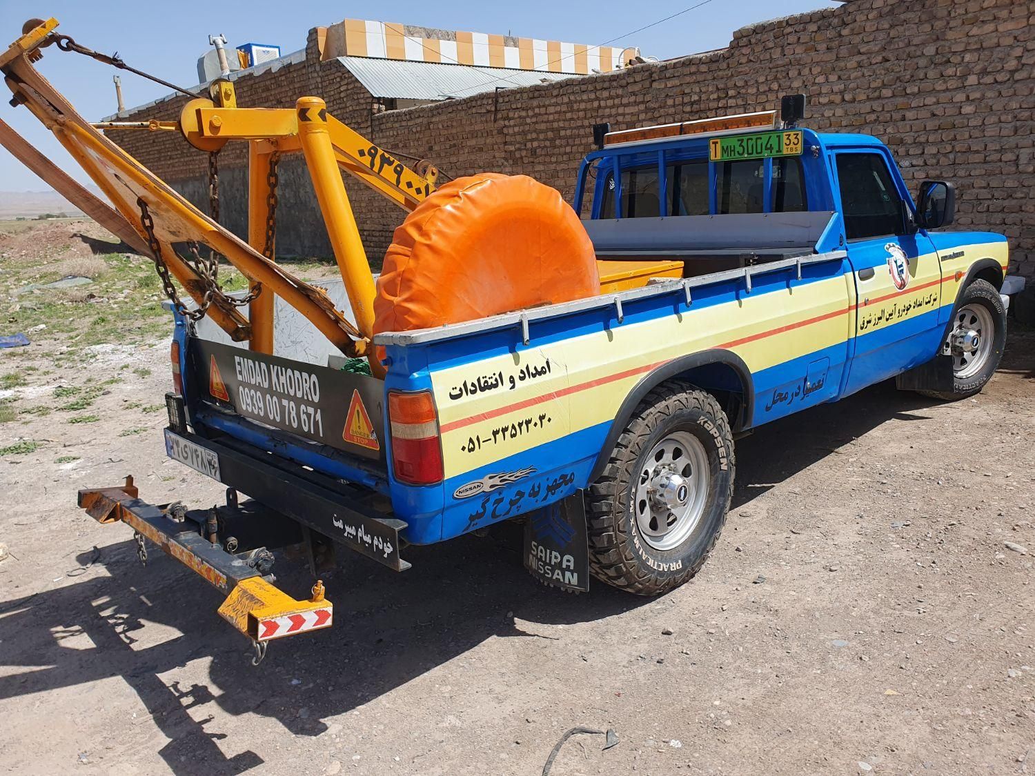 یدکش امدادخودرو خودروبر چرخگیر یدککش جرثقیل یدک کش|خدمات حمل و نقل|تربت جام, کاریز نو سفلی|دیوار