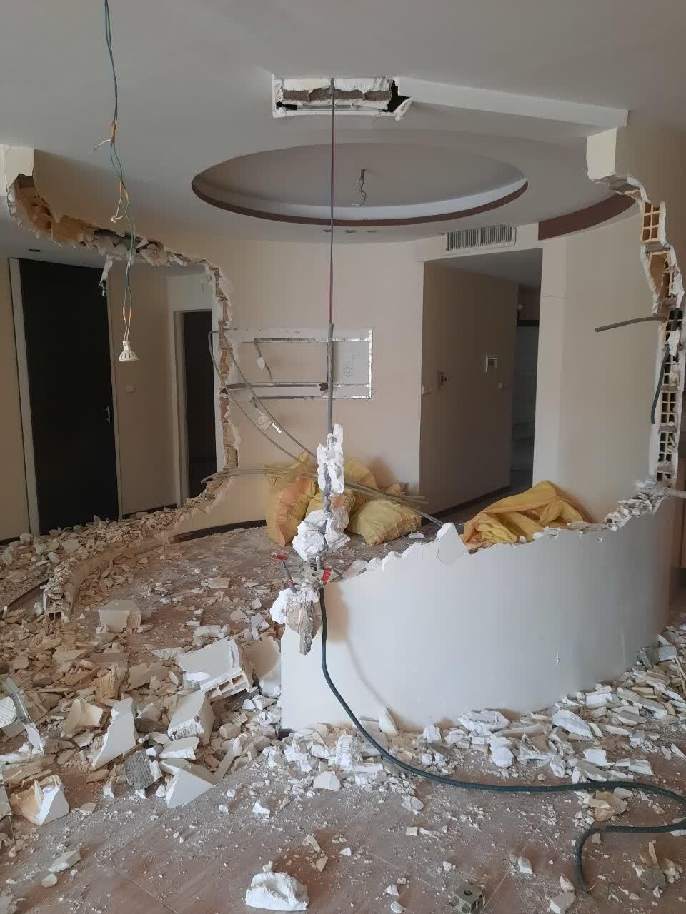 گچکاری خورده کاری( بازسازی تخریب )آرک اوپن شومینه|خدمات پیشه و مهارت|کرج, گوهردشت|دیوار