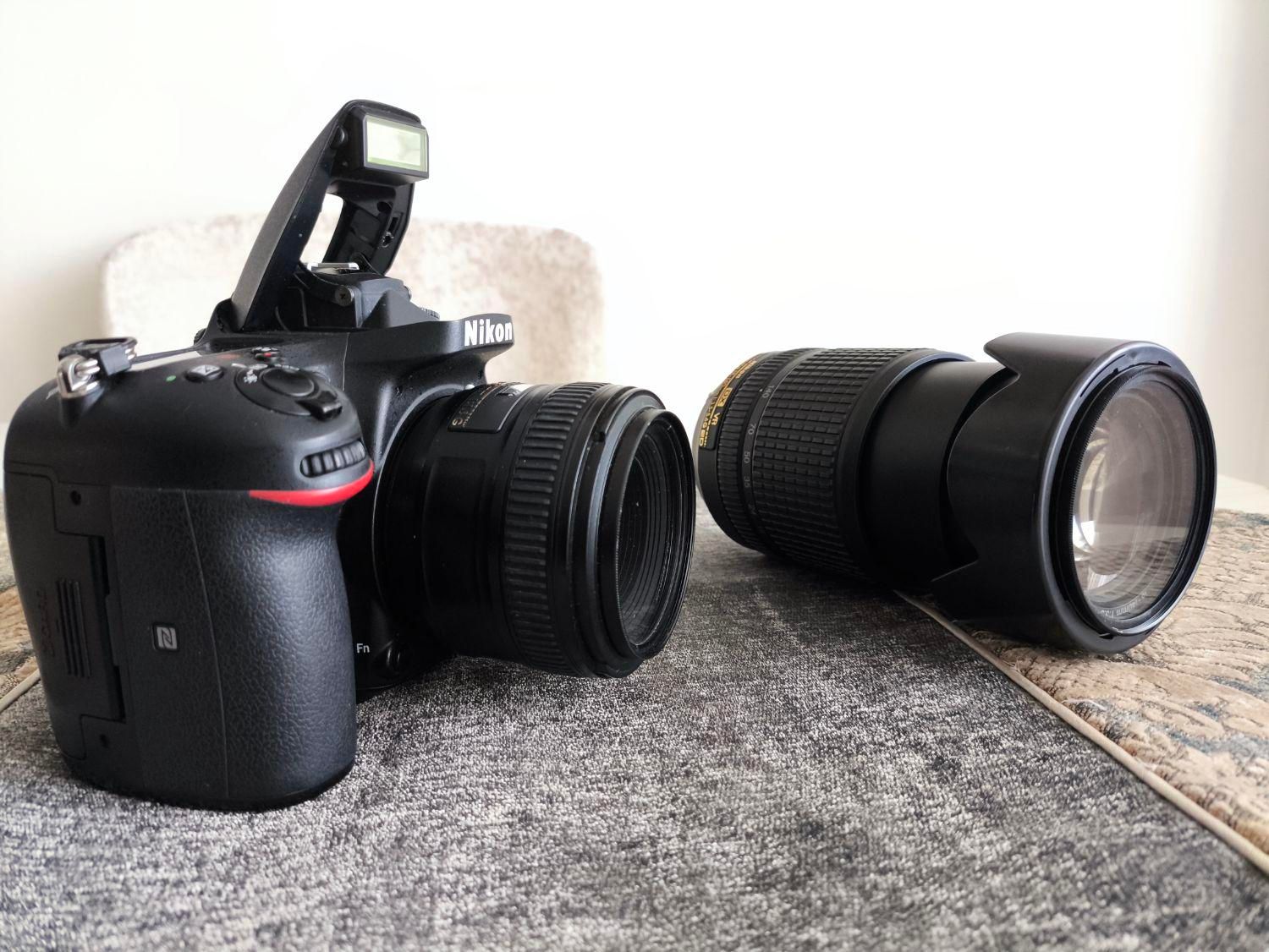 دوربین nikon d7200 بهمراه دو لنز|دوربین عکاسی و فیلم‌برداری|اصفهان, خلجا|دیوار