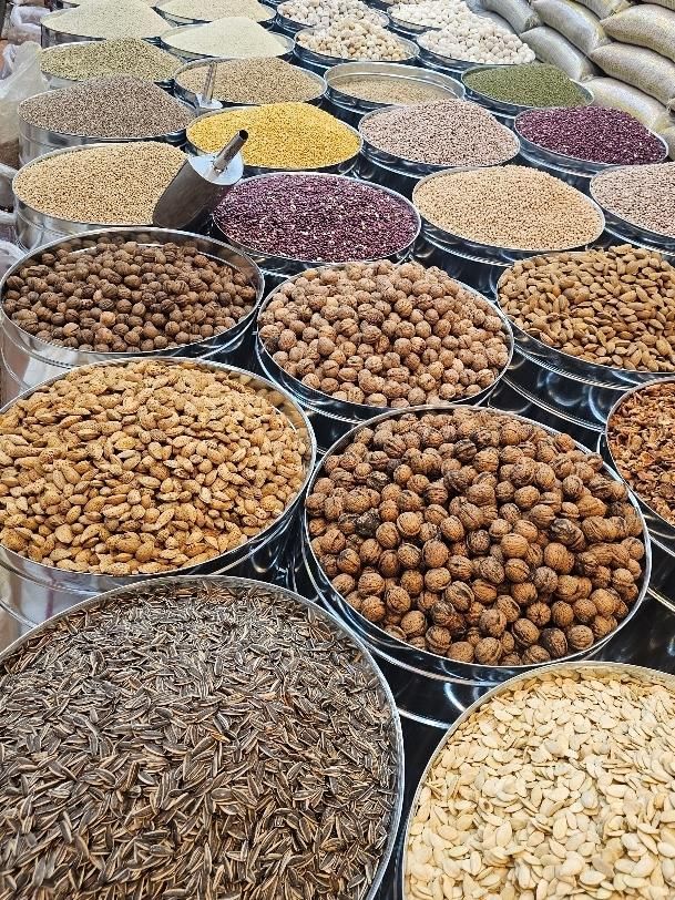شش خانه آجیلی قفسه قزوین سطل حبوبات آجیل خشکبار|فروشگاه و مغازه|قزوین, |دیوار